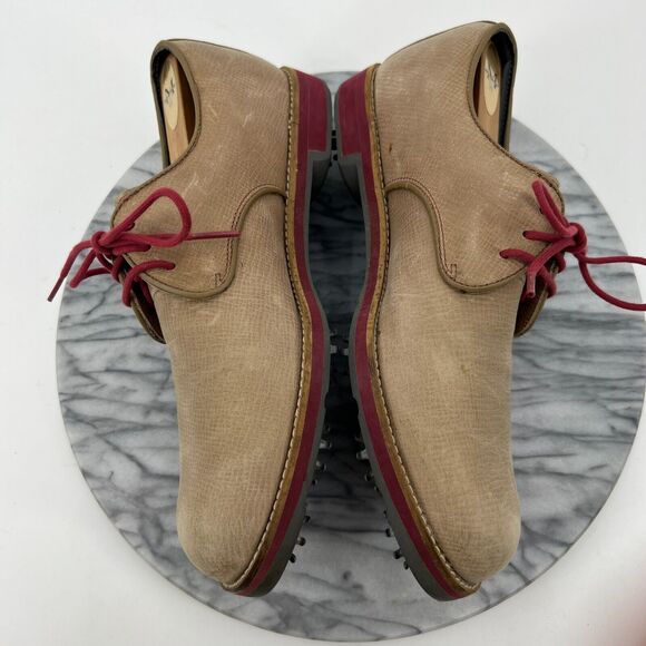 FootJoy Golf Shoes Mens 8 M Tan Leather City Street Style Oxford Lace Up 56401